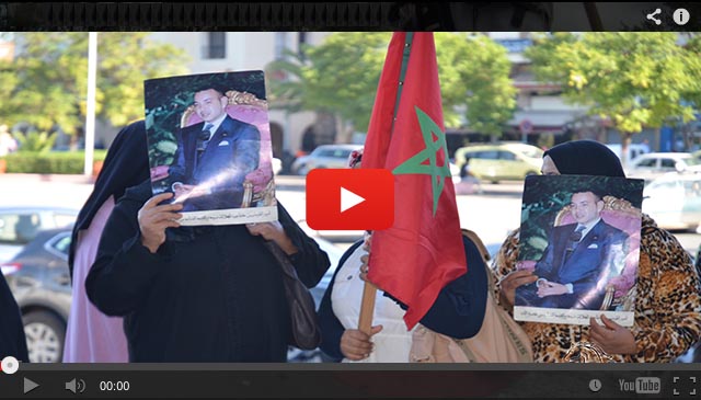 احتجاج بنون النسوة أمام قصر بلدية سطات لقاطنات تعاونية الهناء طريق بن أحمد