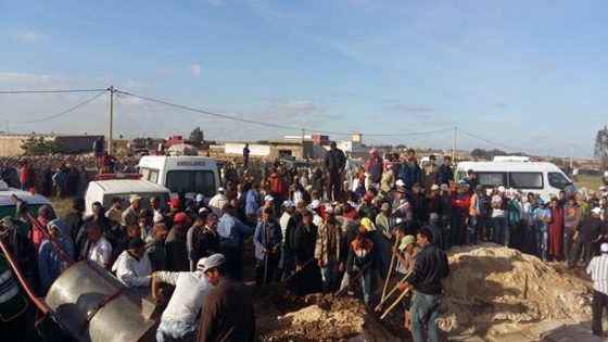 جنازة مهيبة لضحايا فاجعة دوار القدامرة بالجديدة