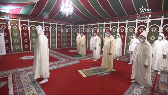 جلالة الملك يؤدي صلاة عيد الأضحى بدون خطبة احتراما للتدابير الصحية