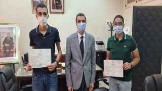 مدير التعليم بسطات يستقبل الحاصلين على اعلى معدل بالمديرية الاقليمية