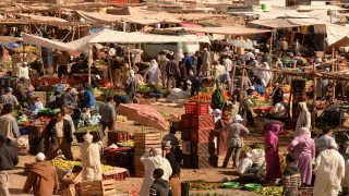 A picture taken on April 21, 2014 shows the souk of the central eastern Moroccan city of Tinghir. AFP PHOTO / FADEL SENNA (Photo credit should read FADEL SENNA/AFP/Getty Images)