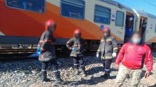 قطار يحول جثة سيدة الى اشلاء بسطات