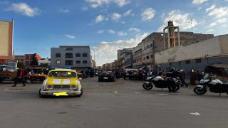 أمن سطات يقوم بتحرير مؤقت لشارع عبد الرحمان سكيرج