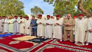 محمد حبوها يؤدي صلاة عيد الأضحى بمصلى سطات في أجواء روحانية مهيبة