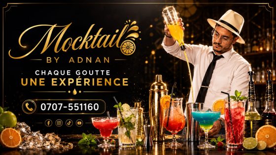 عدنان بوخميس.. شاب من سطات يصنع اسمه بـ«ماء من ذهب» في عالم الـMocktail